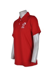 P481 團體polo短袖衫 度身訂製 Logo印花團體polo衫 polo衫中心 polo衫公司  紅色